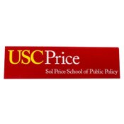 USC Trojans Cardinal Sol Price School of Public Policy Decal
